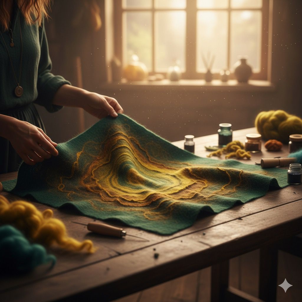 The Art of the Artisan: Unveiling the Magic of Hand-Felted Wool Shawls